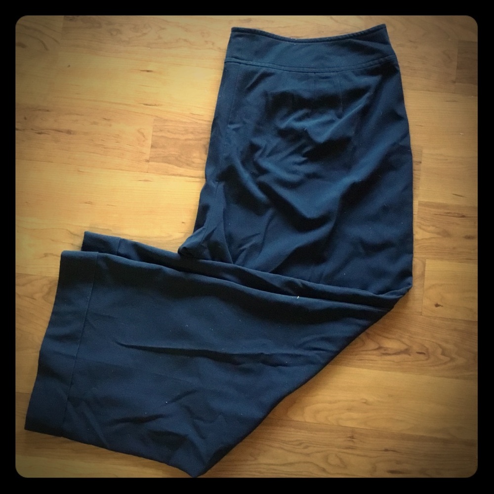 Plus size black dress pants.